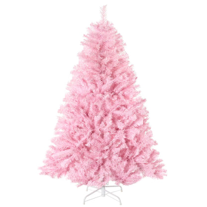 5' Artificial Christmas Tree, Auto Open, Steel Base, Indoor, Pink Artificial Christmas Trees Pink at Gallery Canada