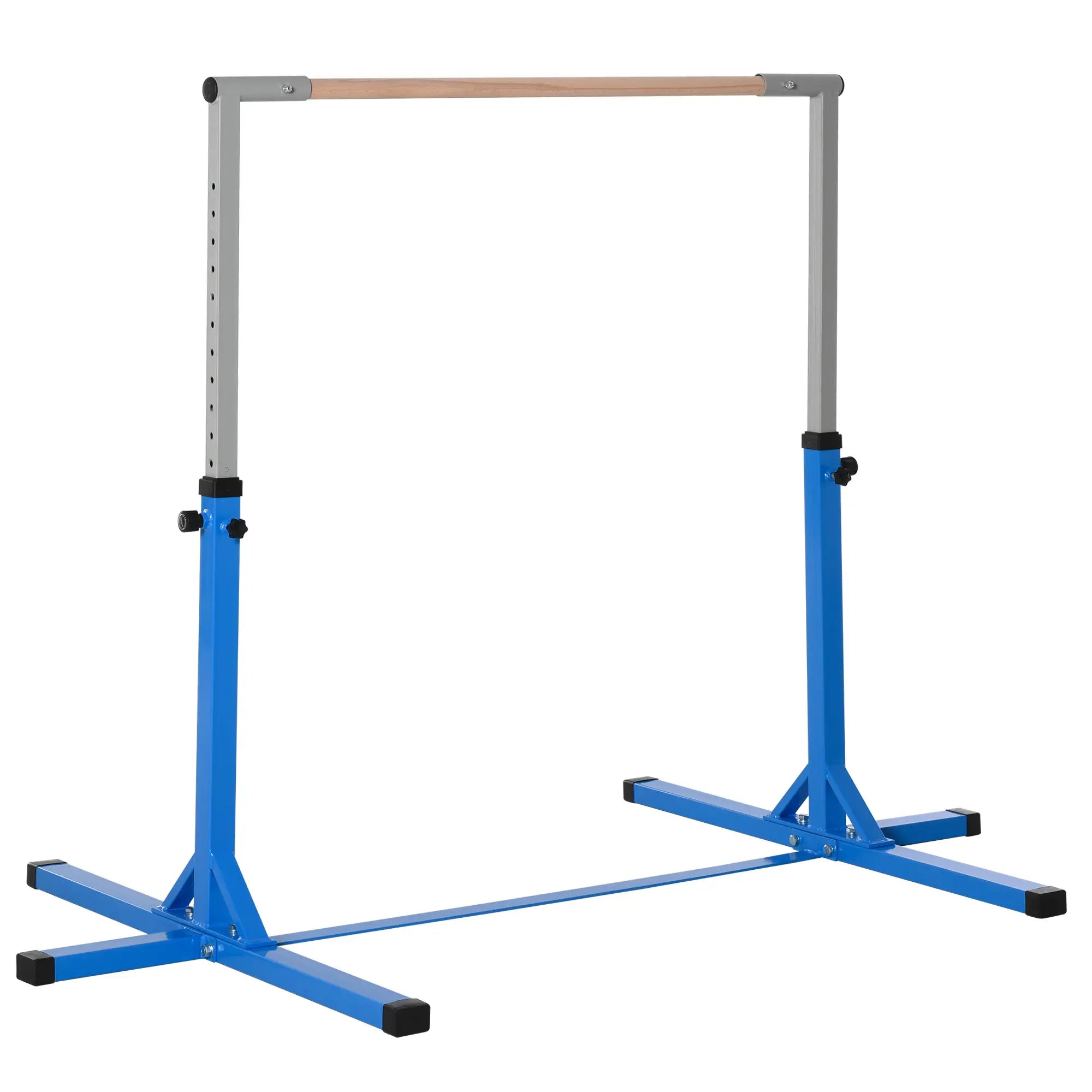 Kids Gymnastics Bar, 13-Level Adjustable Height, Blue Baby Gym & Playmats Blue at Gallery Canada