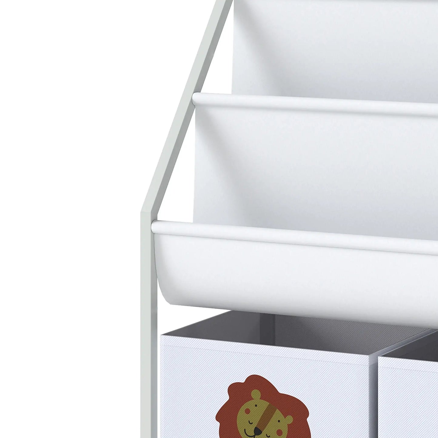 3-Tier Sling Bookshelf With Toy Storage, Montessori Organizer Baby & Kids Storage at Gallery Canada