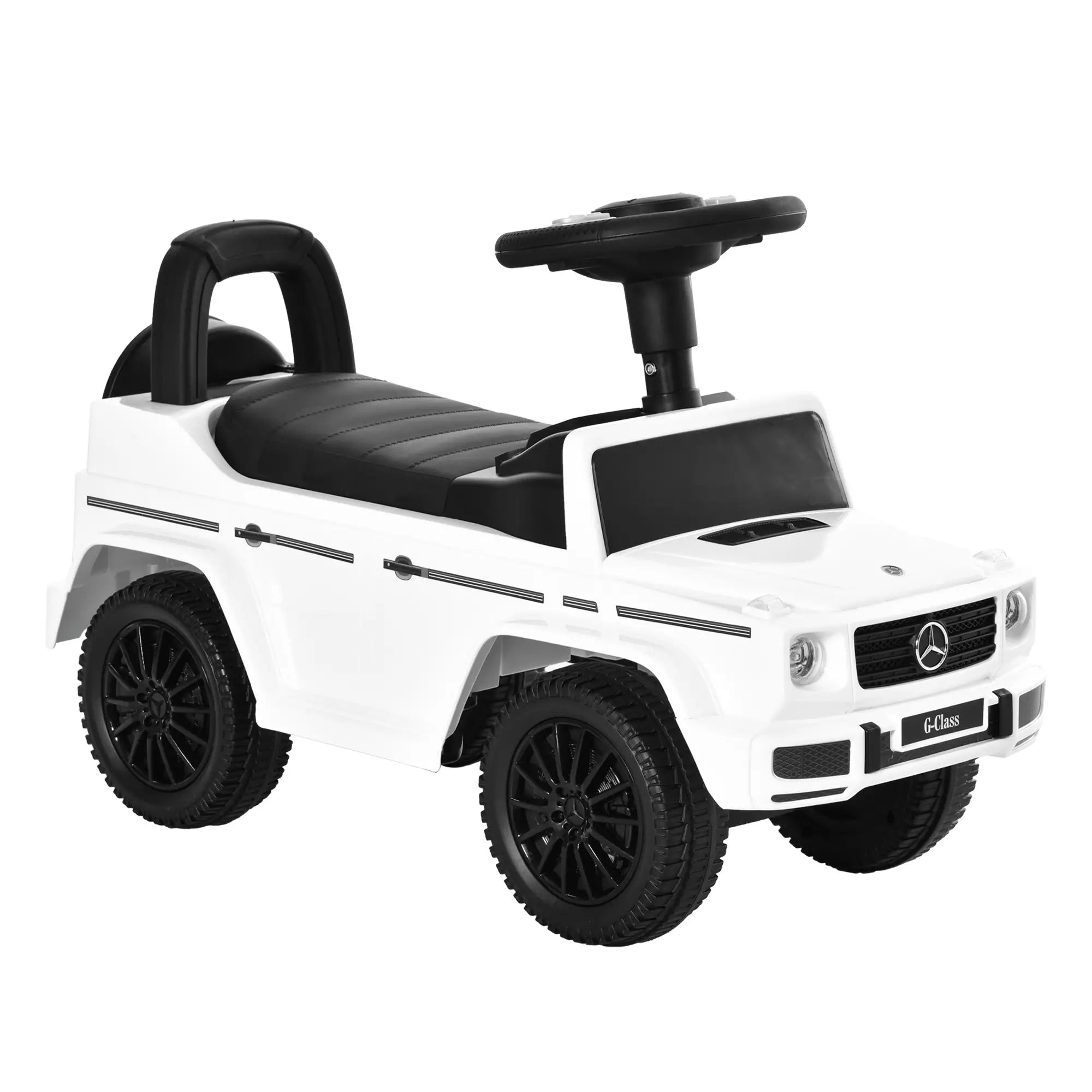 Baby Toddler Push Car, Foot-to-Floor Ride-On Wheel, White Push Cars for Toddlers at Gallery Canada