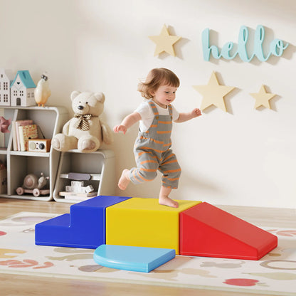 Foam Play Set, Toddler Nugget 4 Pieces, Lightweight Climbing Crawling Sliding Baby Gym & Playmats at Gallery Canada
