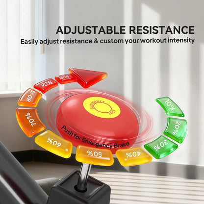 Magnetic Resistance Exercise Bike, LCD Display, Low Noise, Indoor Cycling Bike Exercise & Stationary Bikes at Gallery Canada