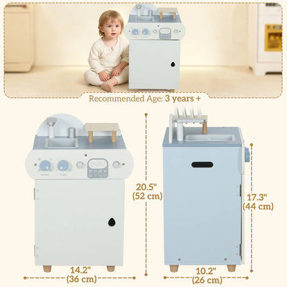 Wooden Dishwasher Playset, Play Sink Toys, Faucet and Accessories Play Kitchen at Gallery Canada