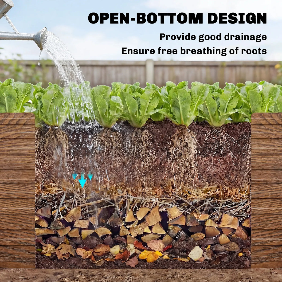 5' x 3' x 2' Raised Garden Bed, Galvanized Planter Box, Dark Brown Wood Effect, Dark Brown Galvanized Planter Boxes at Gallery Canada