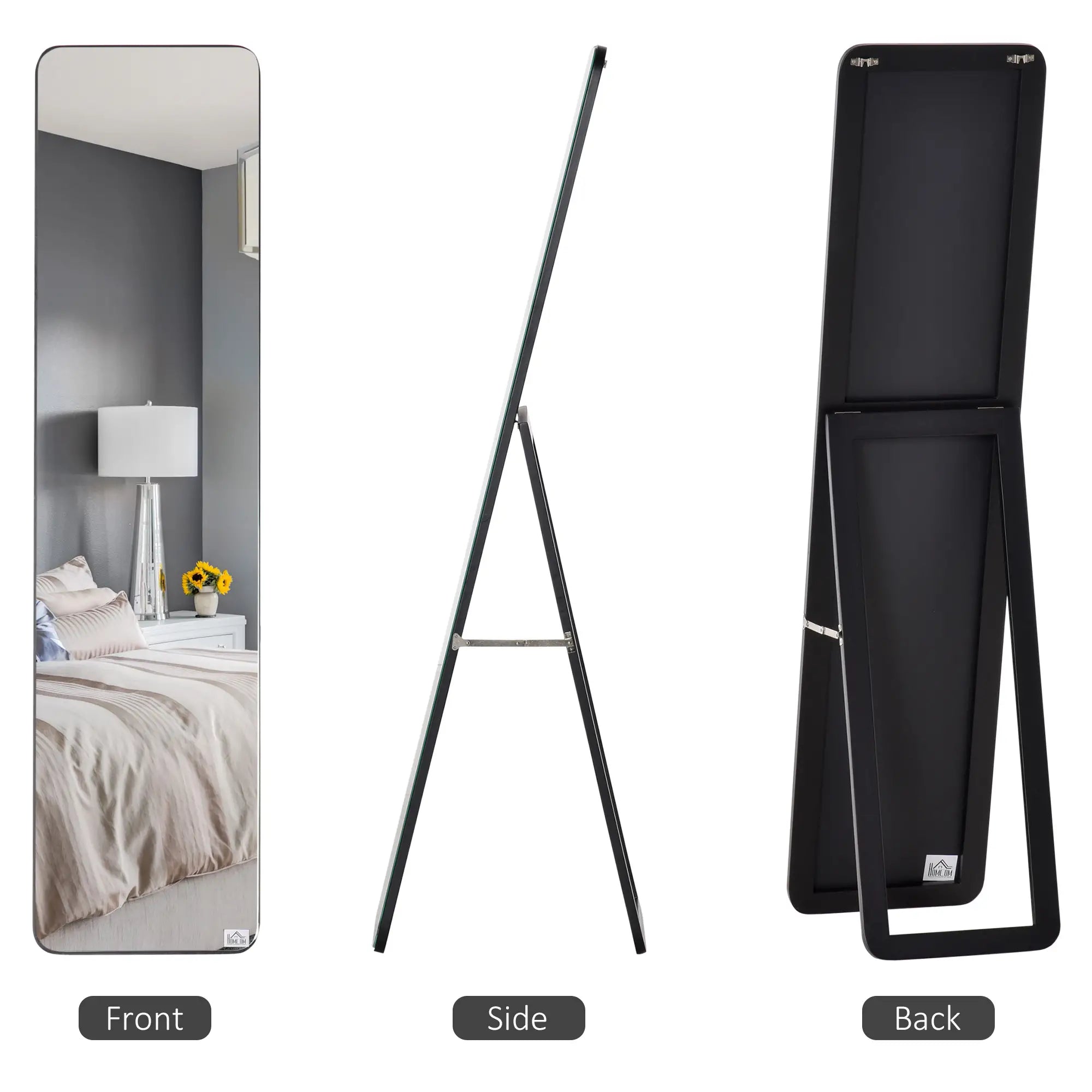 Full Length Mirror, Free Standing, Wood Frame, 15