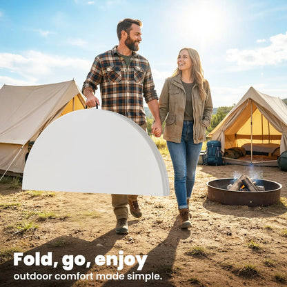 4ft Plastic Folding Picnic Table, Indoor Outdoor, White Picnic Tables & Camping Chairs at Gallery Canada