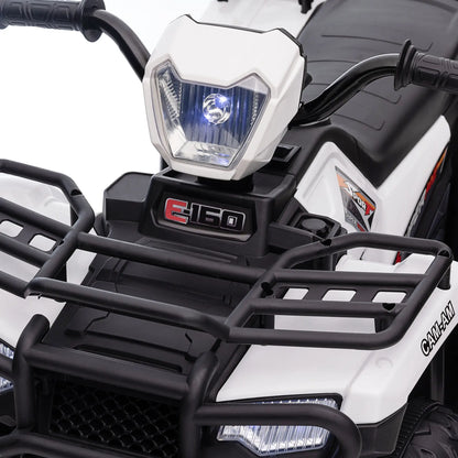 12V Kids ATV Quad, 4 Wheeler, Battery Powered, Ages 37-60 Months, White Electric Toy Cars at Gallery Canada