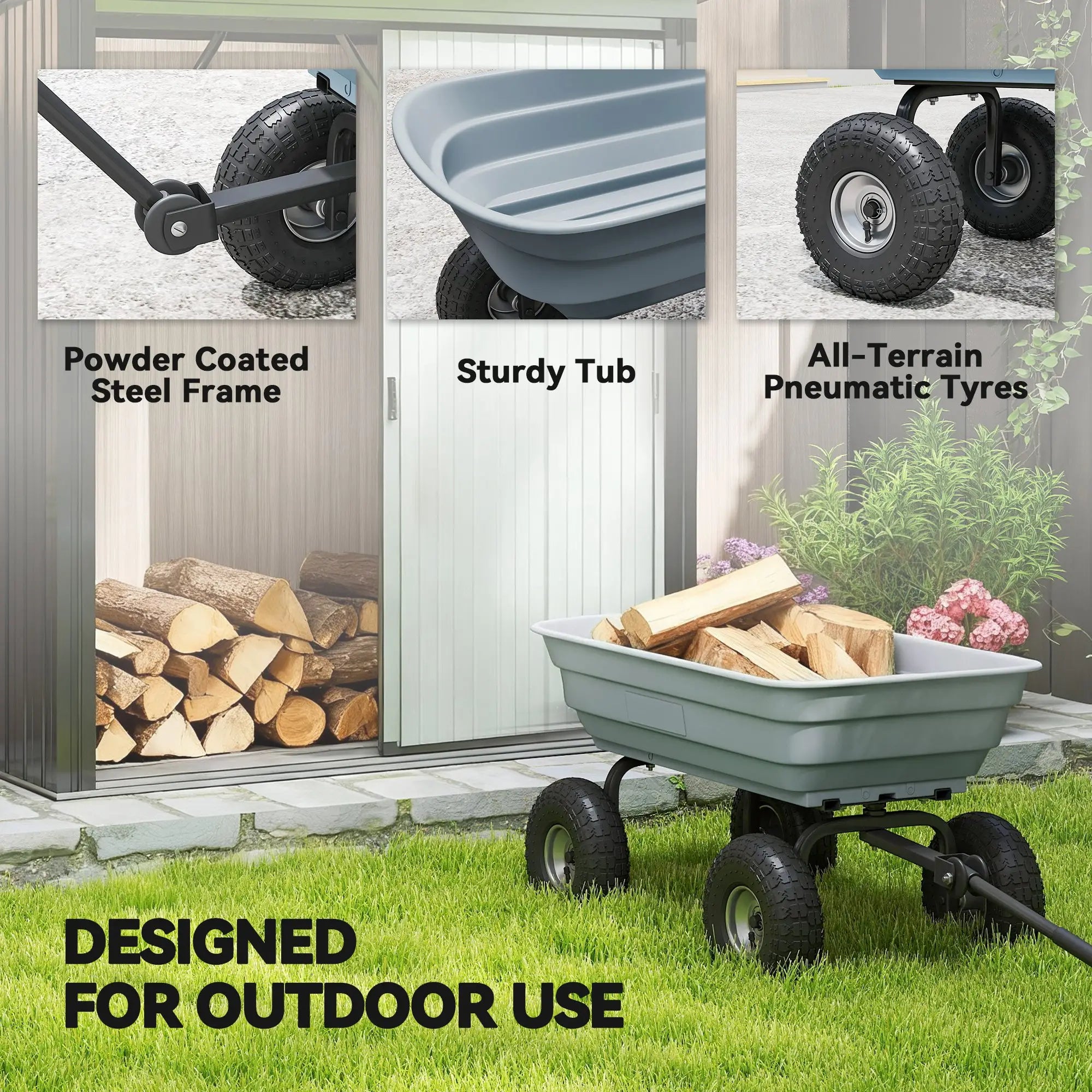 Steel Garden Cart, 10