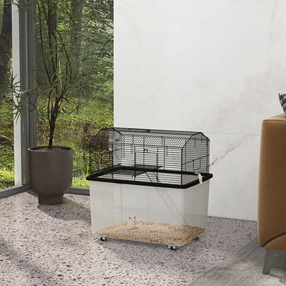 Hamster House, Gerbil Habitat, Wheels, Detachable Bottom, Black Hamster Cages at Gallery Canada