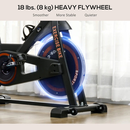 Adjustable Upright Exercise Bike, LCD Display, Indoor Cycling, Adjustable Resistance, Red Exercise & Stationary Bikes at Gallery Canada