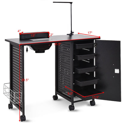 Deluxe Salon Steel Frame Manicure Table Spa & Salon at Gallery Canada