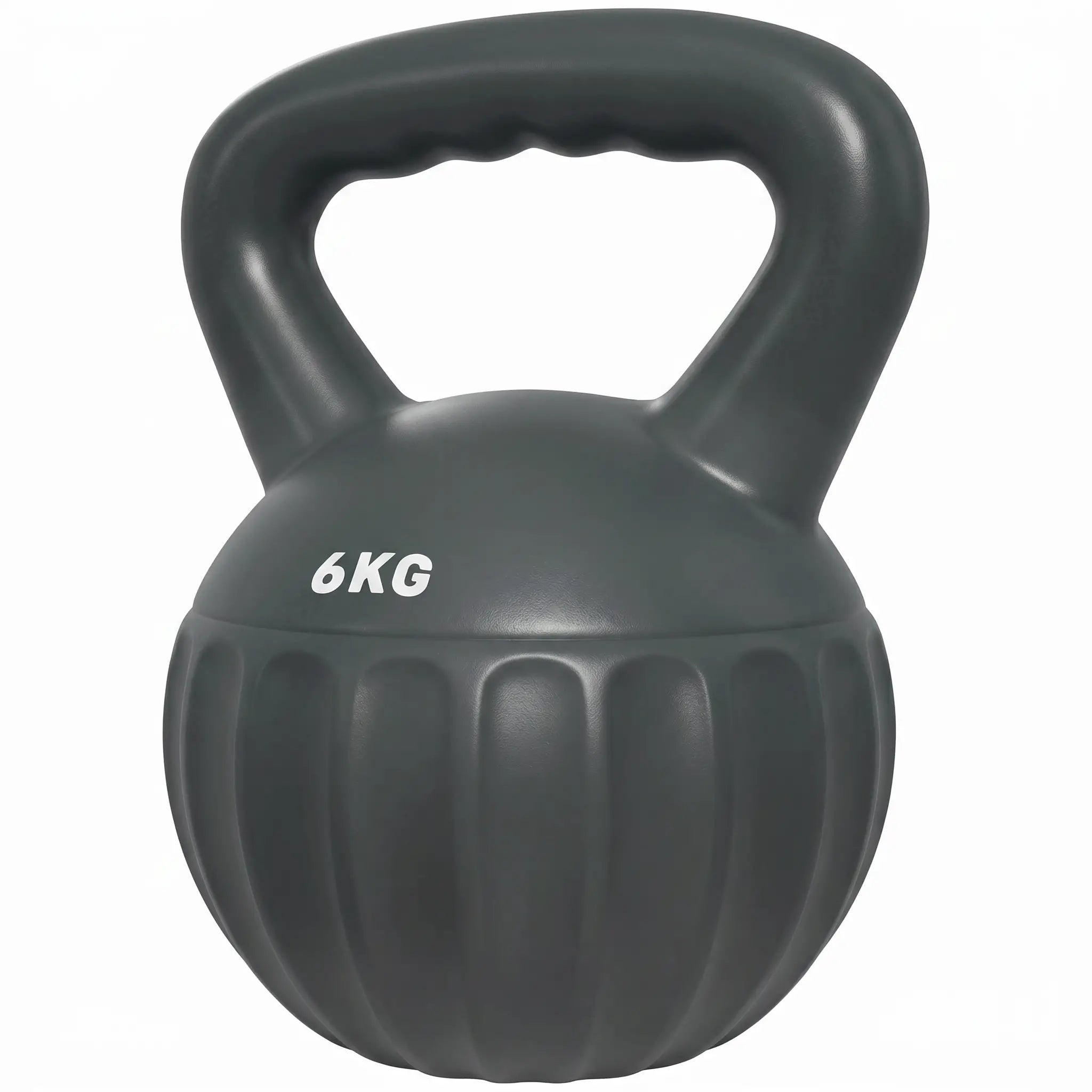 13 lbs Kettlebell, Non-Slip Handle, Home Gym, Grey Strength Training Equipment Grey at Gallery Canada