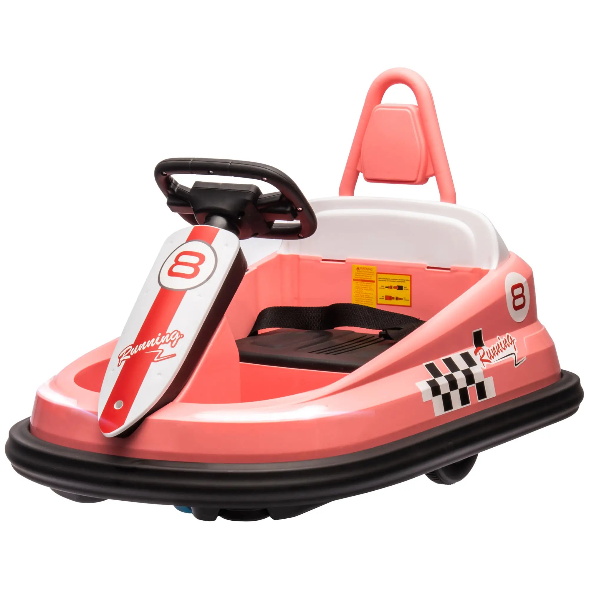 Kids Bumper Car, 6V Electric Ride-On Toy, 360° Rotation, Twin Motors, Pink Electric Toy Cars at Gallery Canada