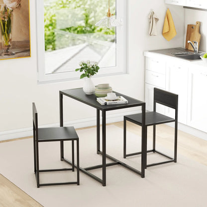 Industrial Dining Table Set for 2, Kitchen Table and Chairs, Small Space Bar Sets at Gallery Canada