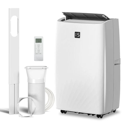 12000 BTU Portable AC, Dehumidifier, Fan, 550 Sq. Ft, 24H Timer, Cool Air Conditioner White at Gallery Canada
