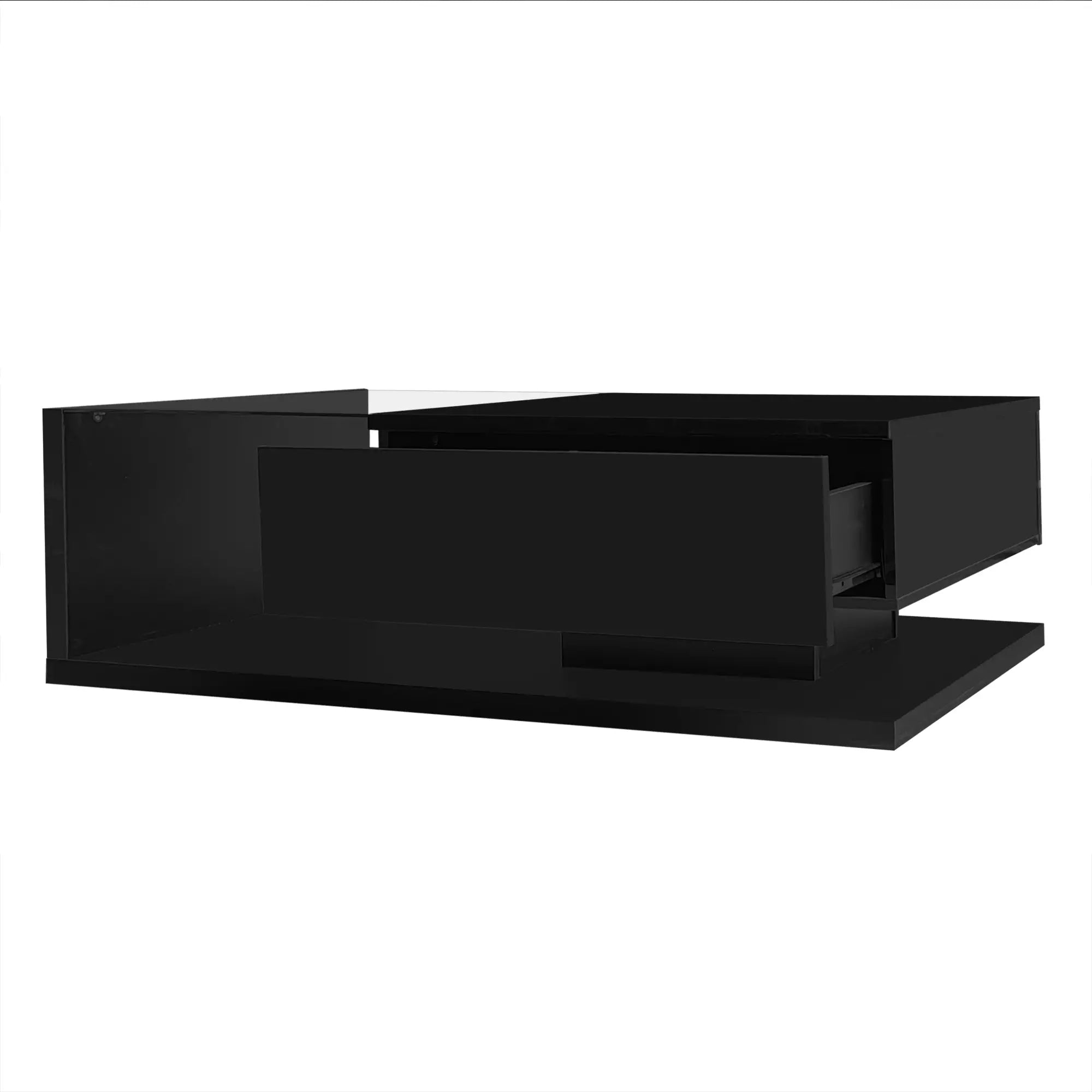 Coffee Table, Glass Top with LED, 41.5