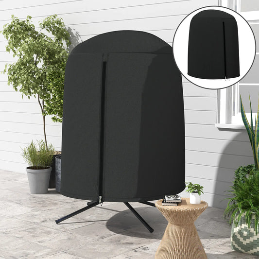 Egg Chair Cover, Waterproof Oxford Fabric, 50.4" x 74.8" H, Black Patio Furniture Covers Black at Gallery Canada