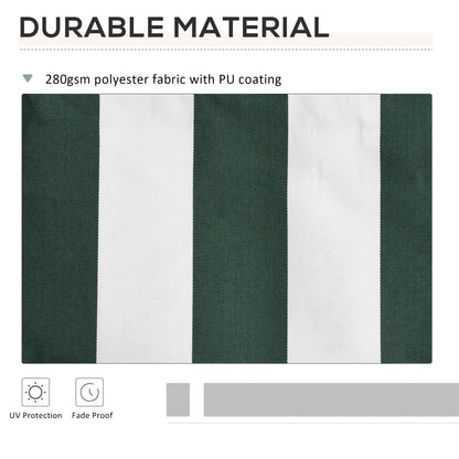 11' X 10' Retractable Awning Fabric Replacement, Uv Protection, Green And White Awning Fabric Replacement at Gallery Canada