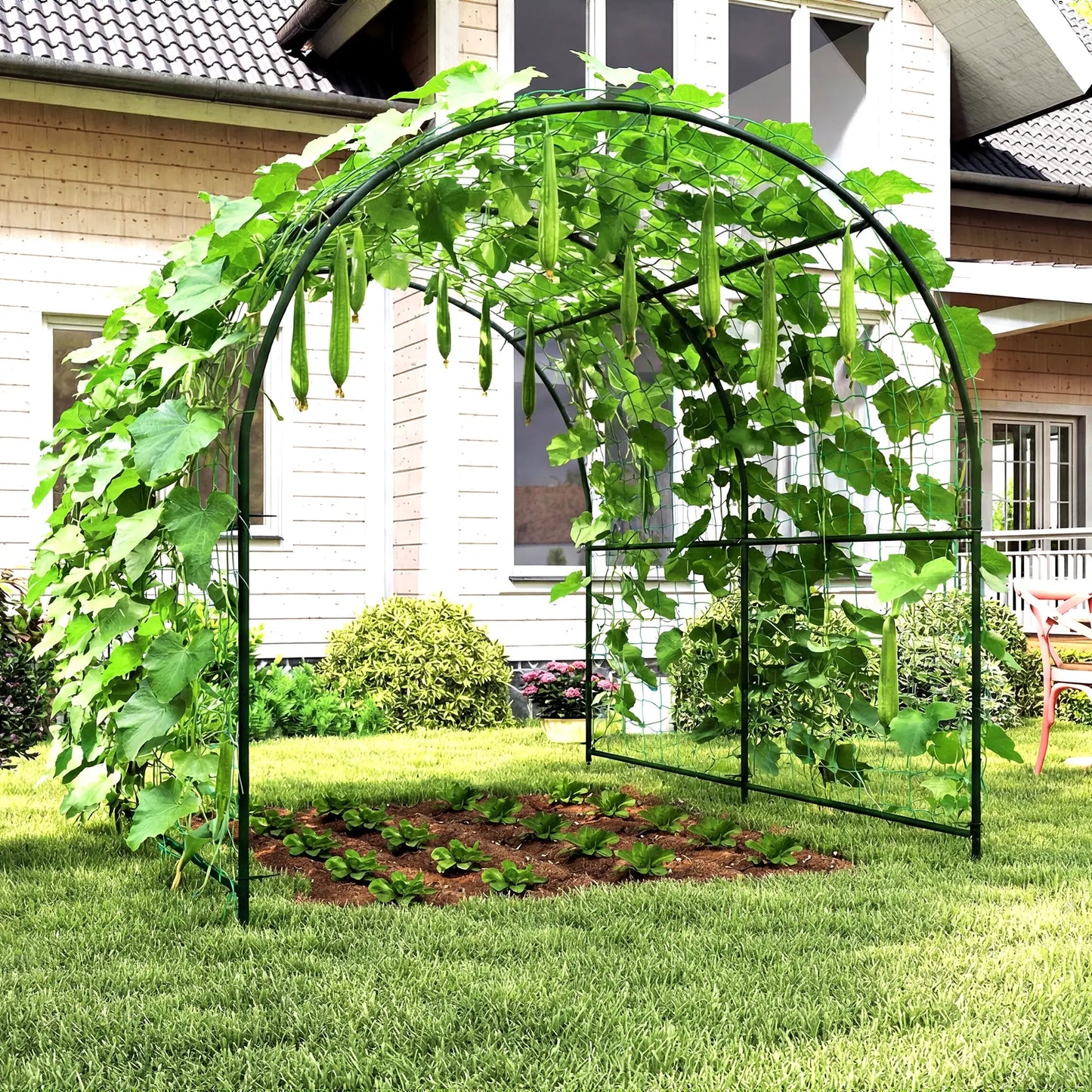 Garden Arch Trellis For Climbing Plants, 7.1FT Tall, Outdoor Plant Stands at Gallery Canada