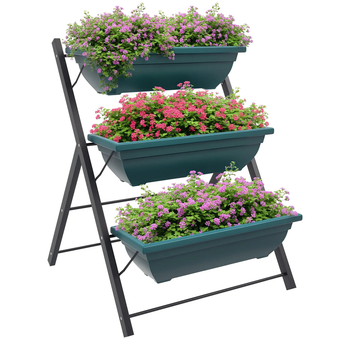 3-Tier Vertical Garden Planter, Outdoor Plant Stand for Vegetables Flowers Plant Stands at Gallery Canada