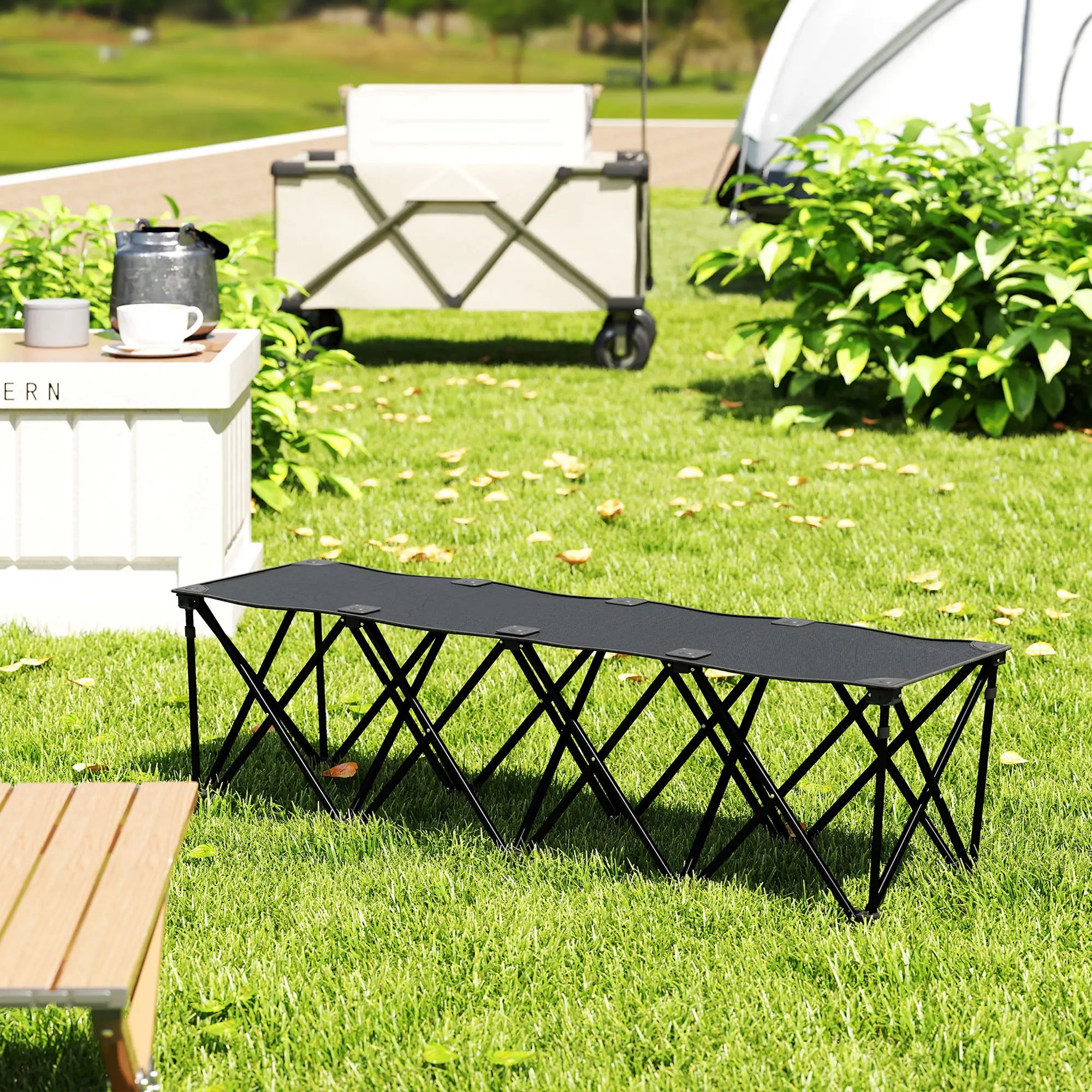 Portable 4-Seater Folding Camping Chair, Team Bench, Carry Bag Picnic Tables & Camping Chairs at Gallery Canada