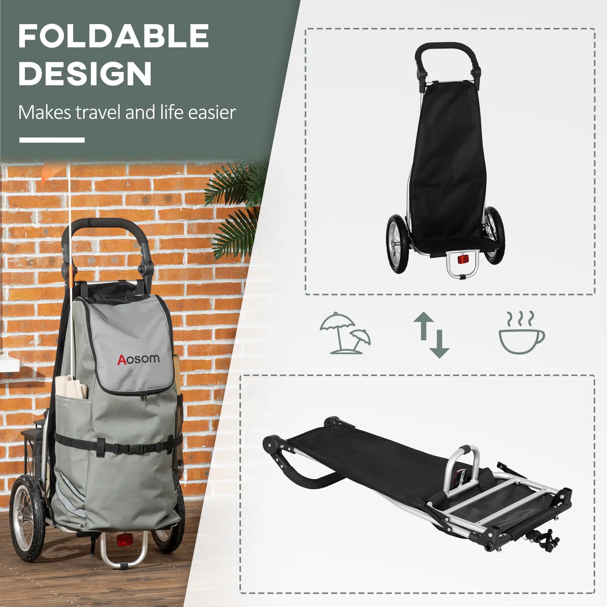 Bike Trailer, Bicycle Cargo Trailer, 12