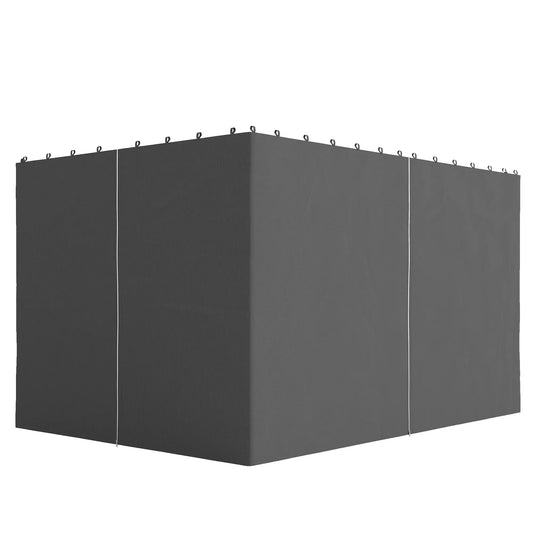 10' x 12' Gazebo Sidewall Set, 4 Panels, Grey Gazebo Sidewalls Grey at Gallery Canada