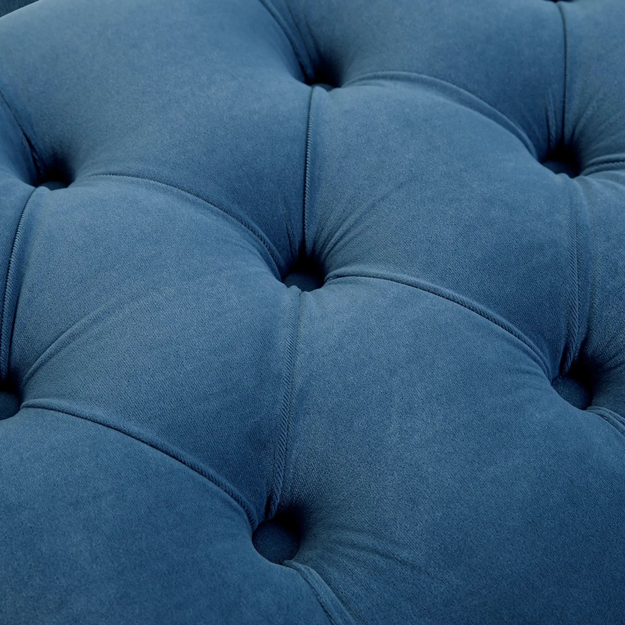Upholstered Bed Bench With Button Tufted, For Living Room, Blue Storage Ottomans & Benches at Gallery Canada