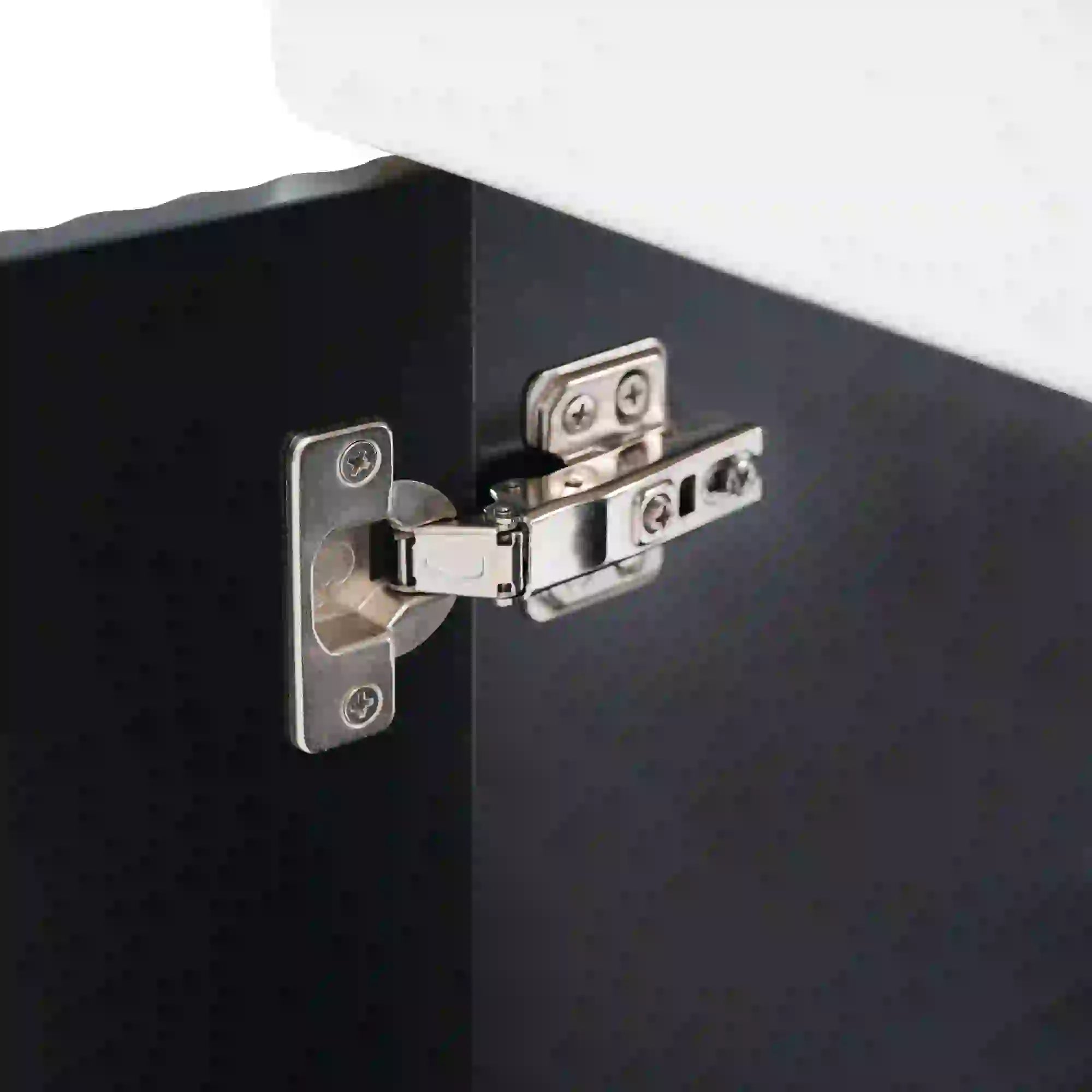 Floating Bathroom Vanity, Ceramic Basin, Right Storage, 21.5