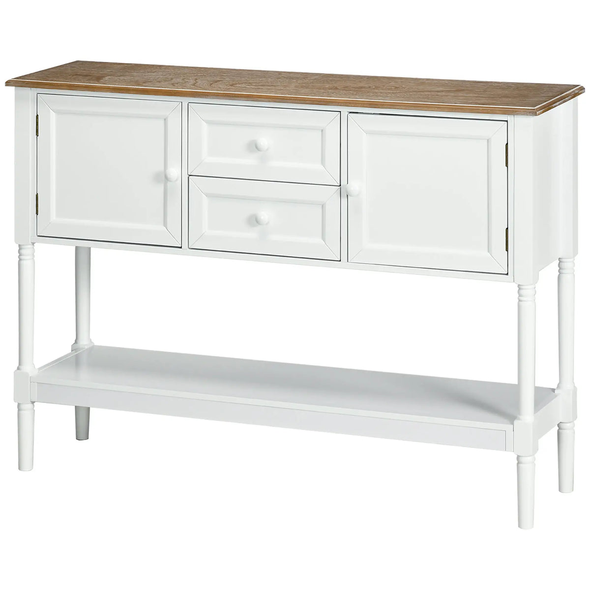 Vintage Console Table With 2 Drawers, White Console Tables at Gallery Canada