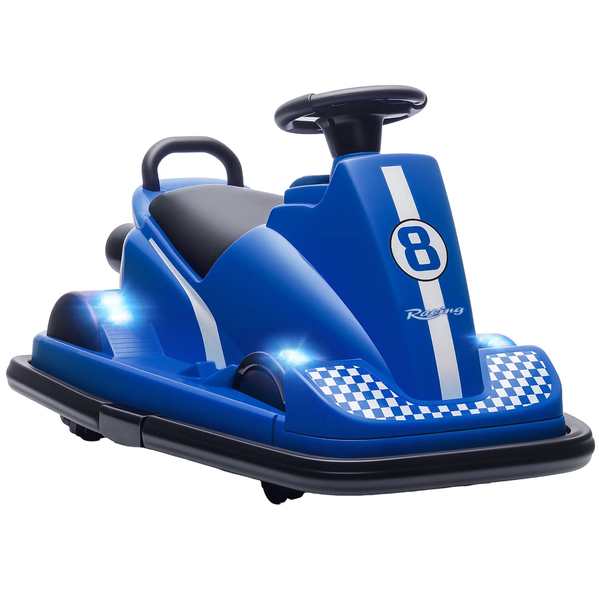6V Bumper Car for Kids, 360 Degree Spin, Dual Motors, Music, Blue Electric Toy Cars at Gallery Canada