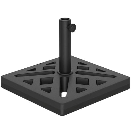 Umbrella Base, 33lbs HDPE Outdoor Stand with Cut-Out Design