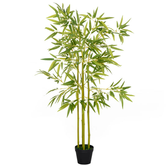 5FT Artificial Bamboo Tree, Faux Plant in Nursery Pot, Indoor Decor Artificial Trees Green at Gallery Canada