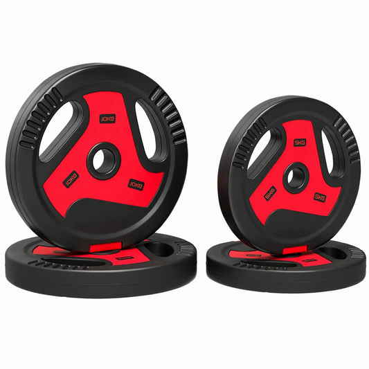 4-Piece 66 lbs Weight Plates Set, Sand-Filled with Handles, 1" Hole, Black, Black Dumbbells & Barbells Multi Colour at Gallery Canada