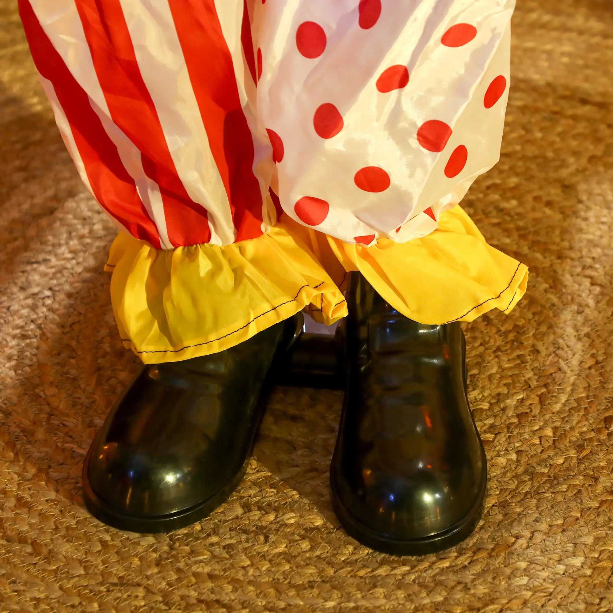 Life Size Animated Clown, Sound Activated, Red Halloween Decorations at Gallery Canada