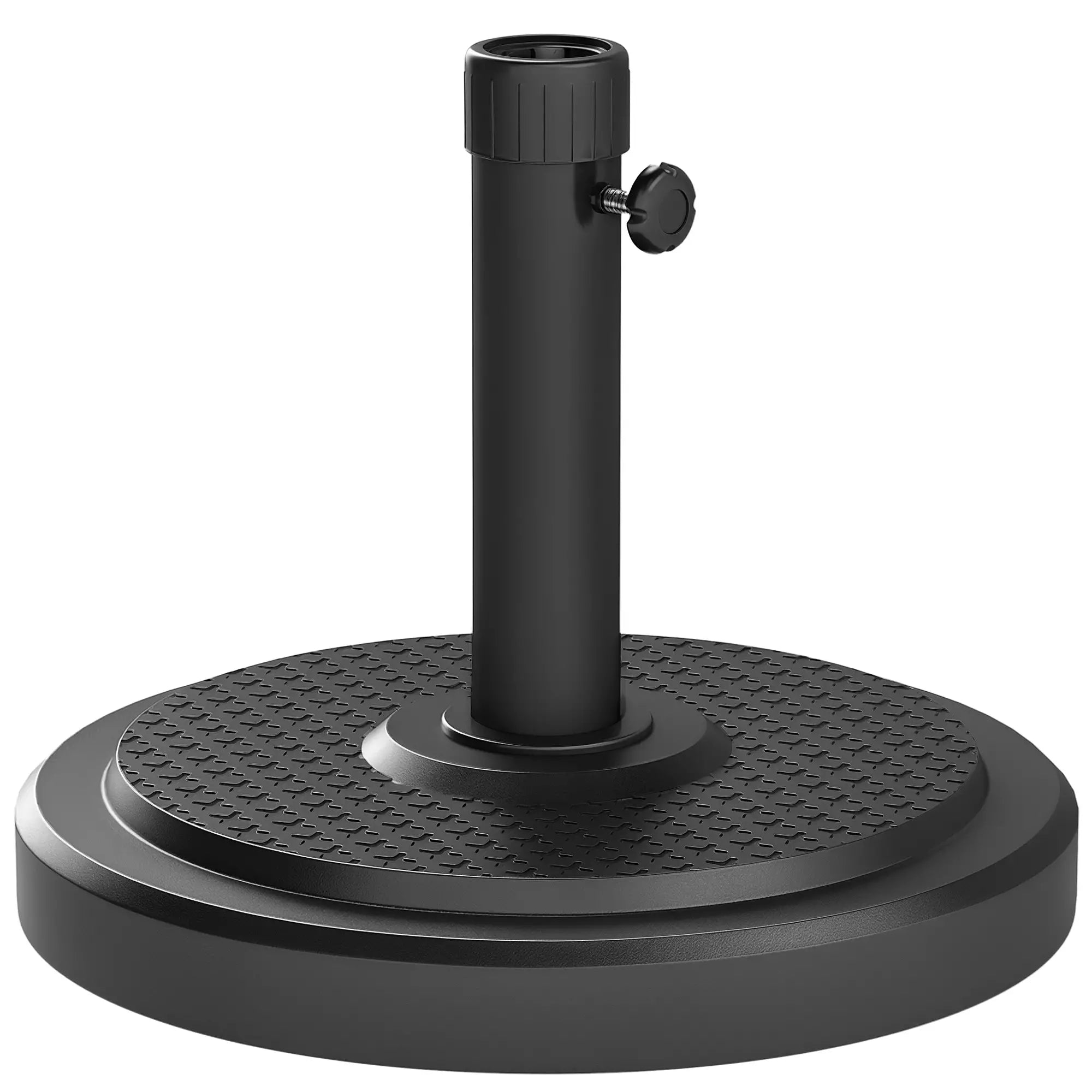 48 Lbs Patio Umbrella Base, Round HDPE, For 1.5