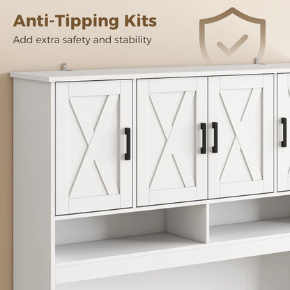 73 In Pantry Cabinet With Charging Station, White Kitchen Pantry Cabinets at Gallery Canada