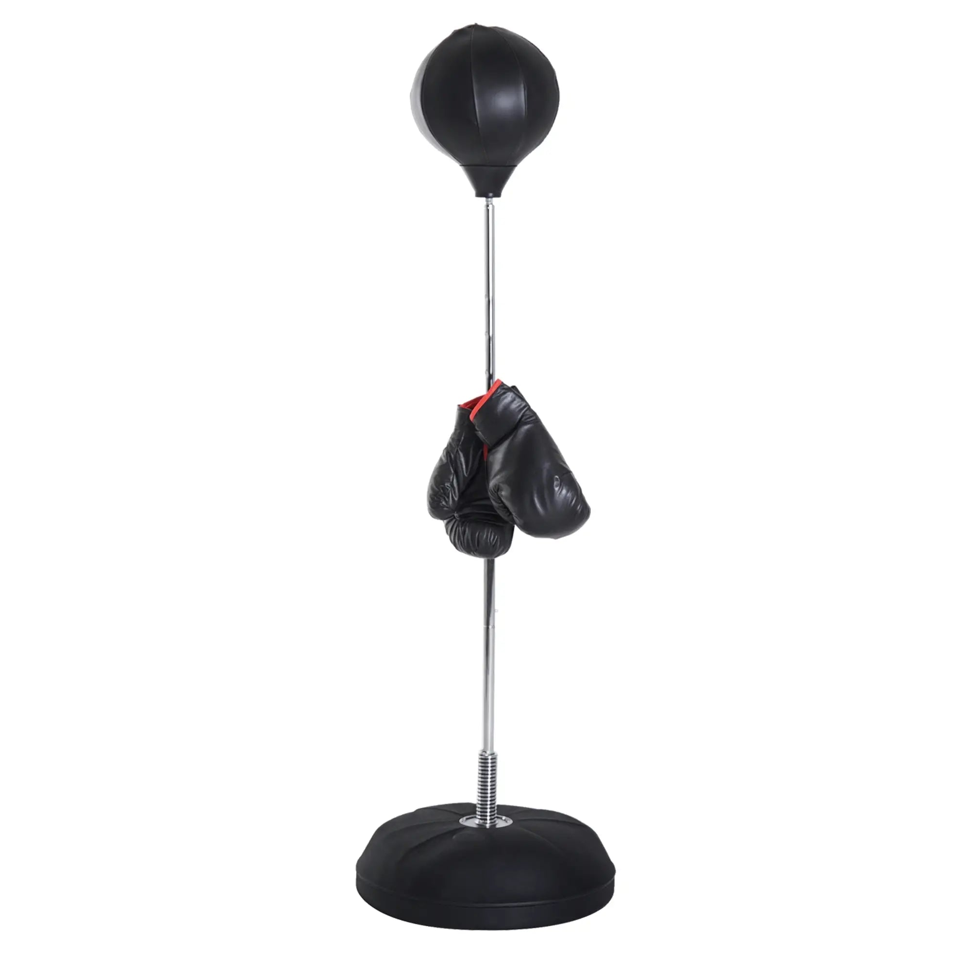 Freestanding Boxing Bag, Adjustable 49.6-56.7in, Black Punching Bag Stands at Gallery Canada