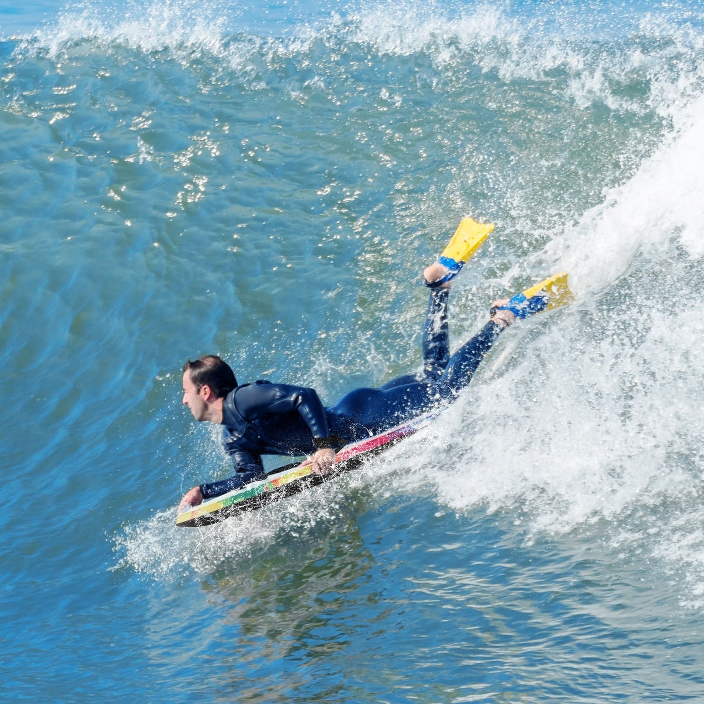 33/37/41 Inch Lightweight Body Board, EPS Core XPE Deck HDPE Bottom, Multicolor Surfing at Gallery Canada