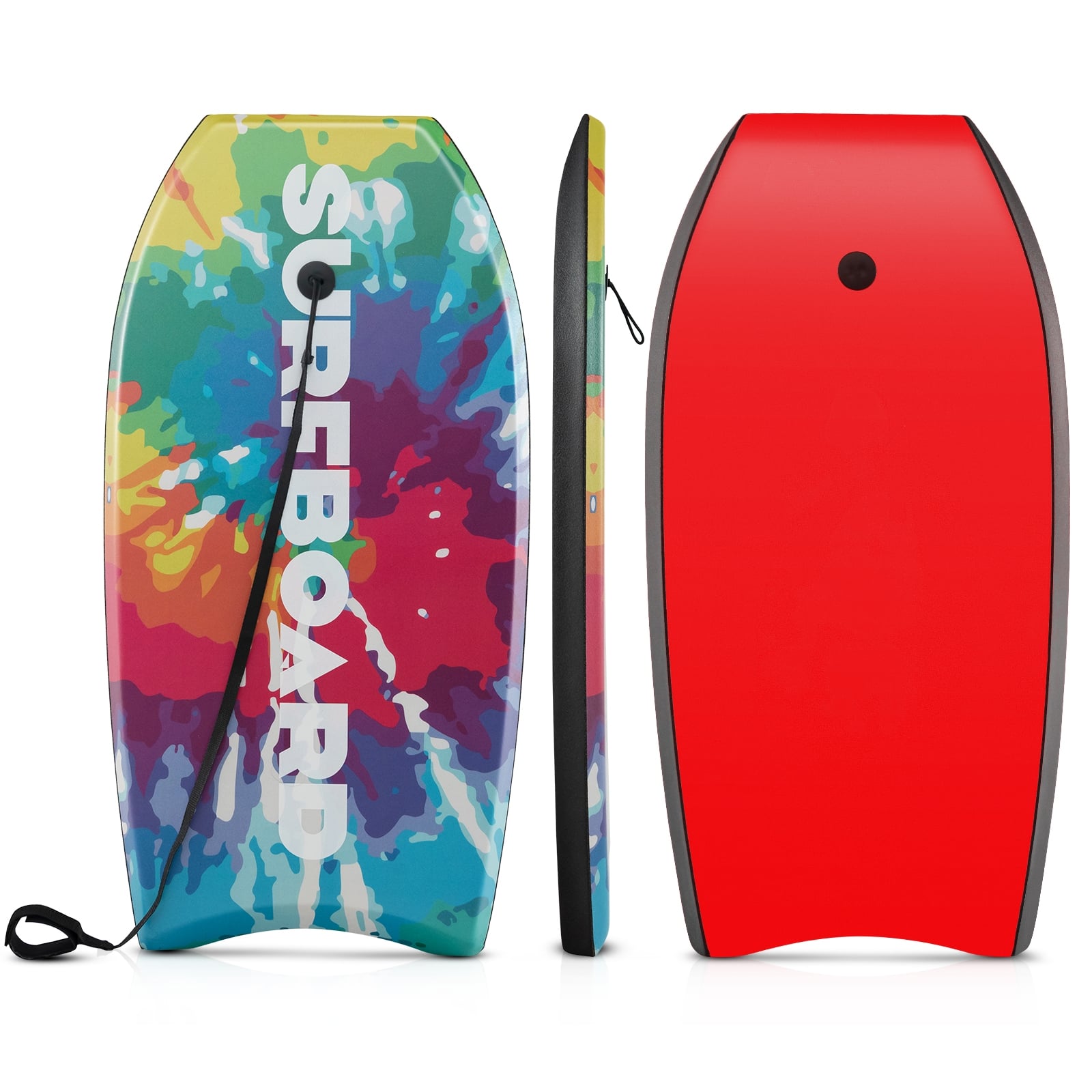 33/37/41 Inch Lightweight Body Board, EPS Core XPE Deck HDPE Bottom, Multicolor Surfing Multicolor at Gallery Canada