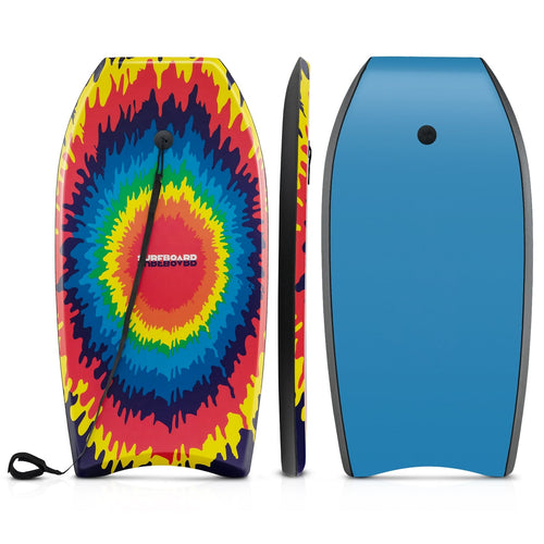 33/37/41 Inches Lightweight Body Board, EPS Core XPE Deck HDPE Bottom, Multicolor