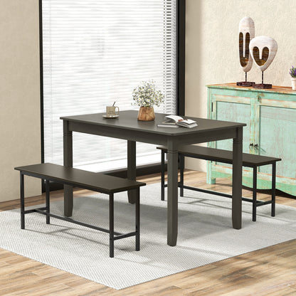 48-Inch Wooden Dining Table For 4, Rectangular Kitchen Table, Gray Dining Tables at Gallery Canada