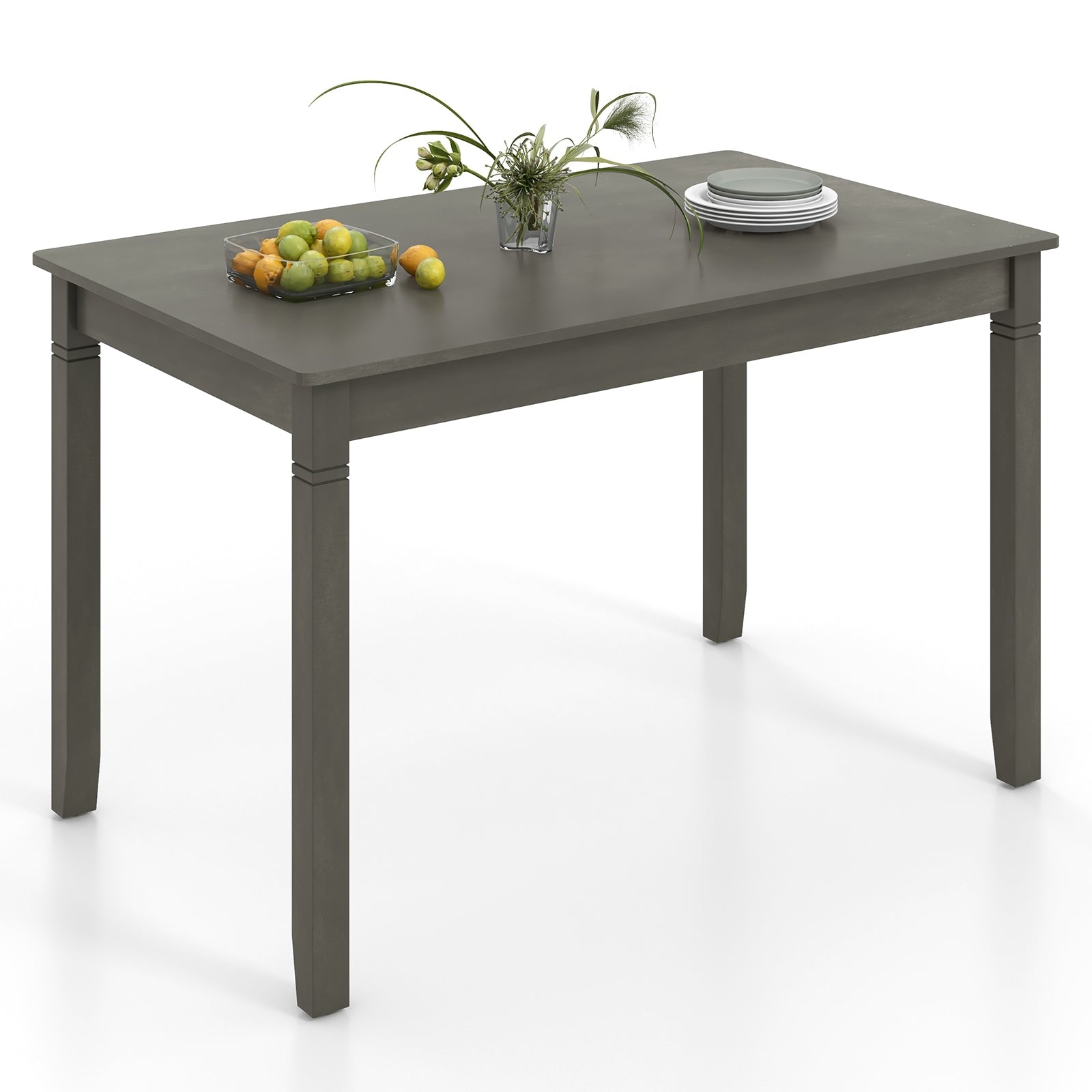 48-Inch Wooden Dining Table For 4, Rectangular Kitchen Table, Gray Dining Tables at Gallery Canada