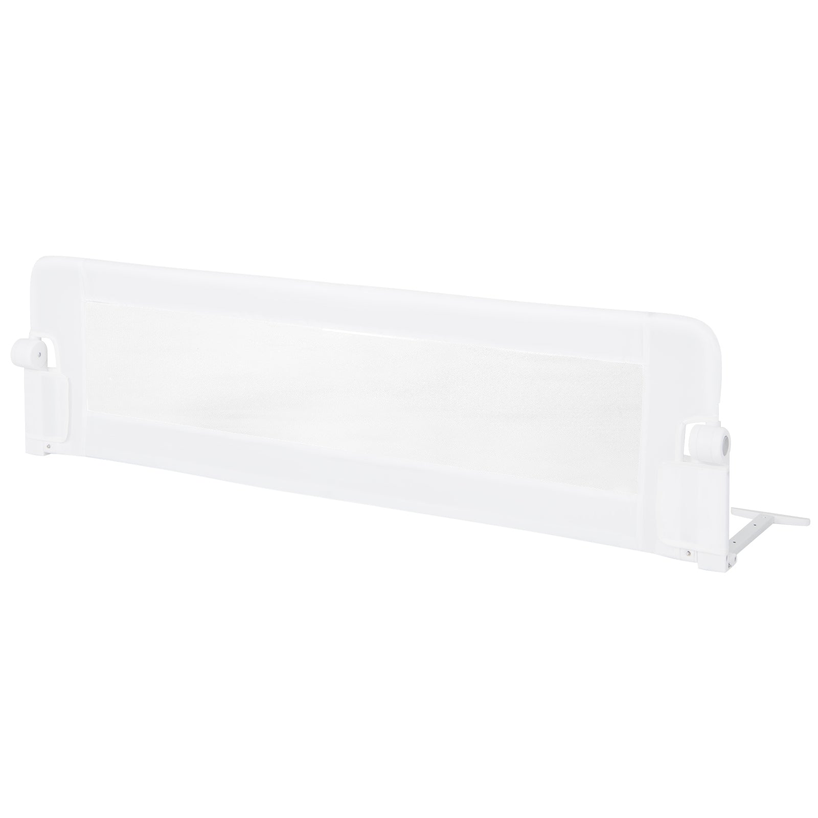 60-Inch Foldable Baby Bed Rail, Adjustable Safety Strap, White Bed Rails White at Gallery Canada