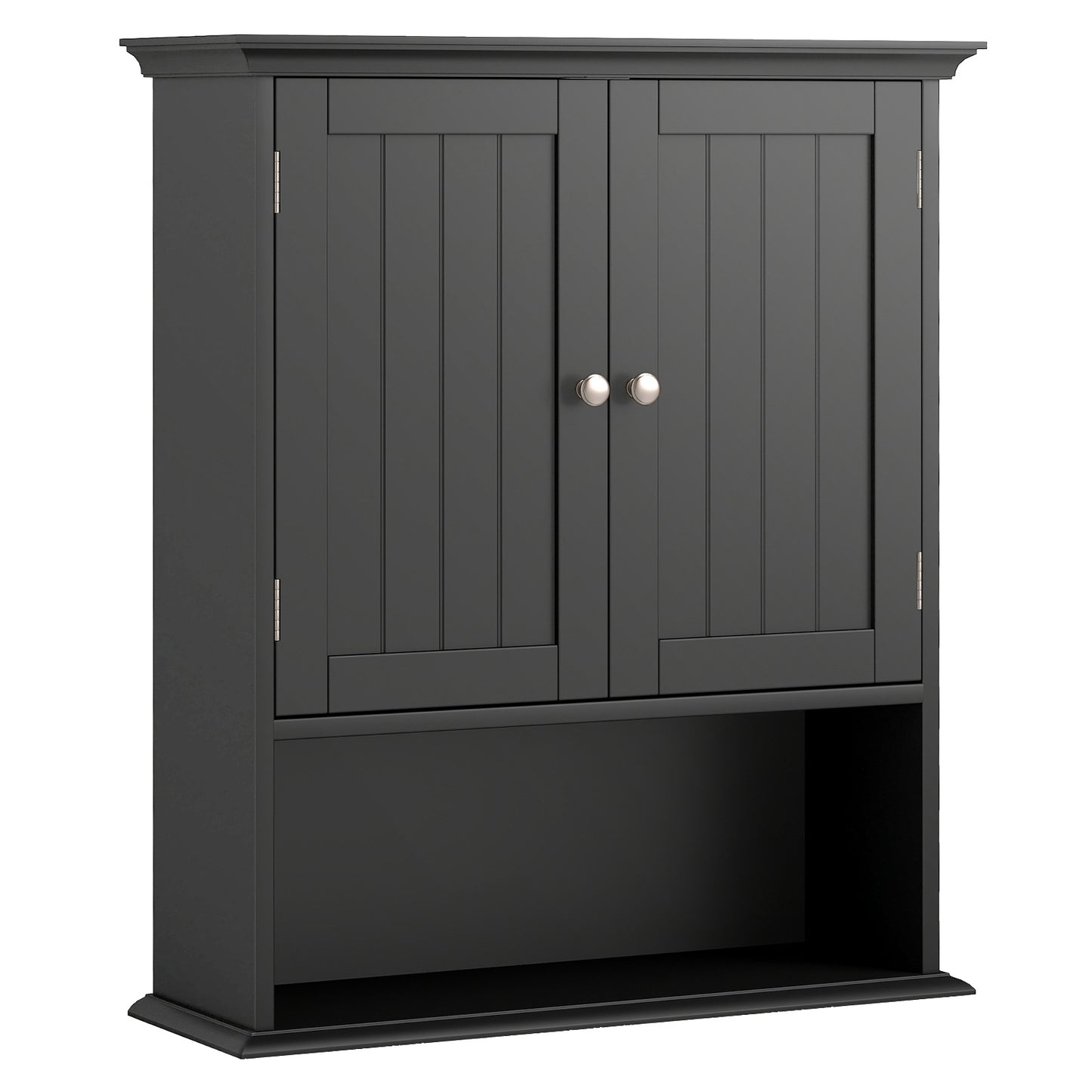 Wall Mount Bathroom Cabinet With Doors, Shelves, Black Wall Cabinets at Gallery Canada