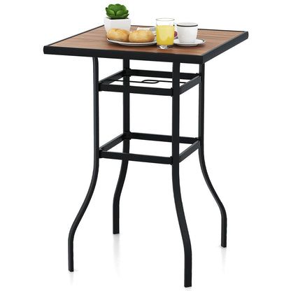 Patio Bar Table, 27.5 Inches, For Garden Backyard Poolside Patio Coffee Tables at Gallery Canada
