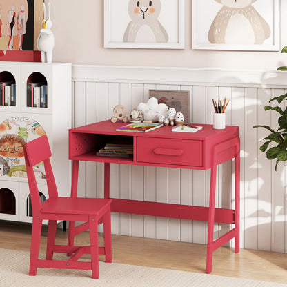 Kids Desk And Chair Set With Storage Drawer, Pink Kids Table & Chair Sets at Gallery Canada
