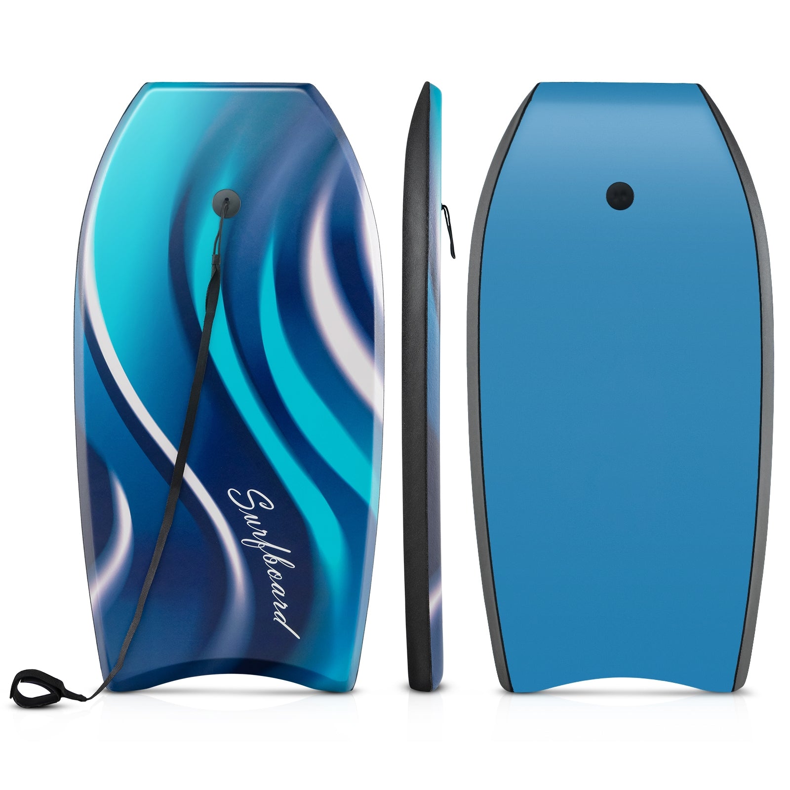 33/37/41 Inches Lightweight Body Board, Blue Surfing Blue at Gallery Canada