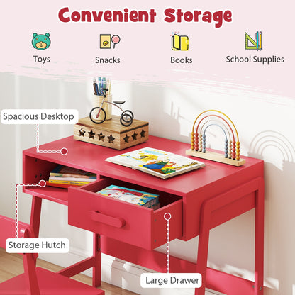 Kids Desk And Chair Set With Storage Drawer, Pink Kids Table & Chair Sets at Gallery Canada