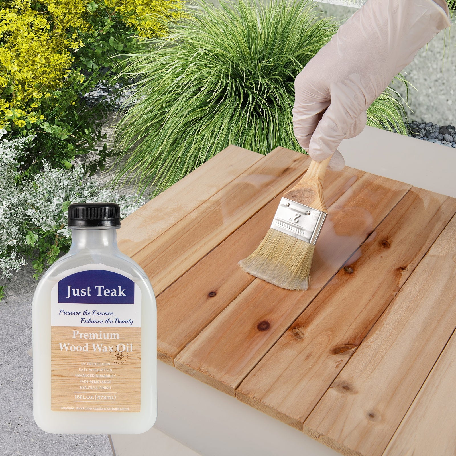 Wood Wax Oil, Teak Care Kit, Restore And Protect, Transparent Outdoor Furniture Accessories at Gallery Canada